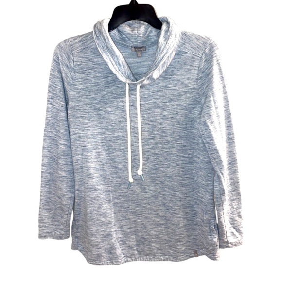 T by Talbots pullover funnel neck drawstring sweater sweatshirt activewear - Picture 1 of 6